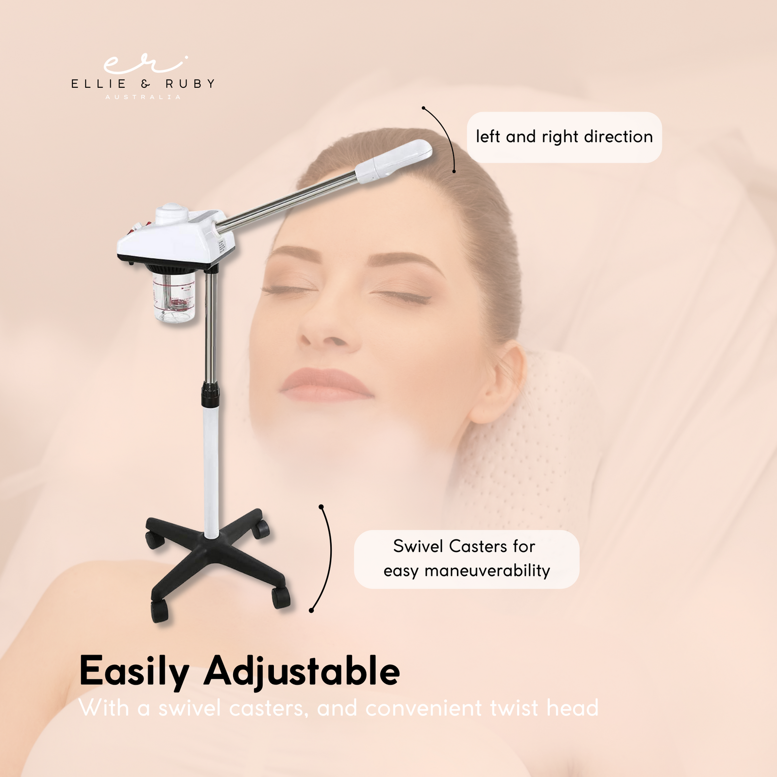 Facial Steamer Professional Ozone Face Sauna Spa Deep Skin Cleansing Hot Steam