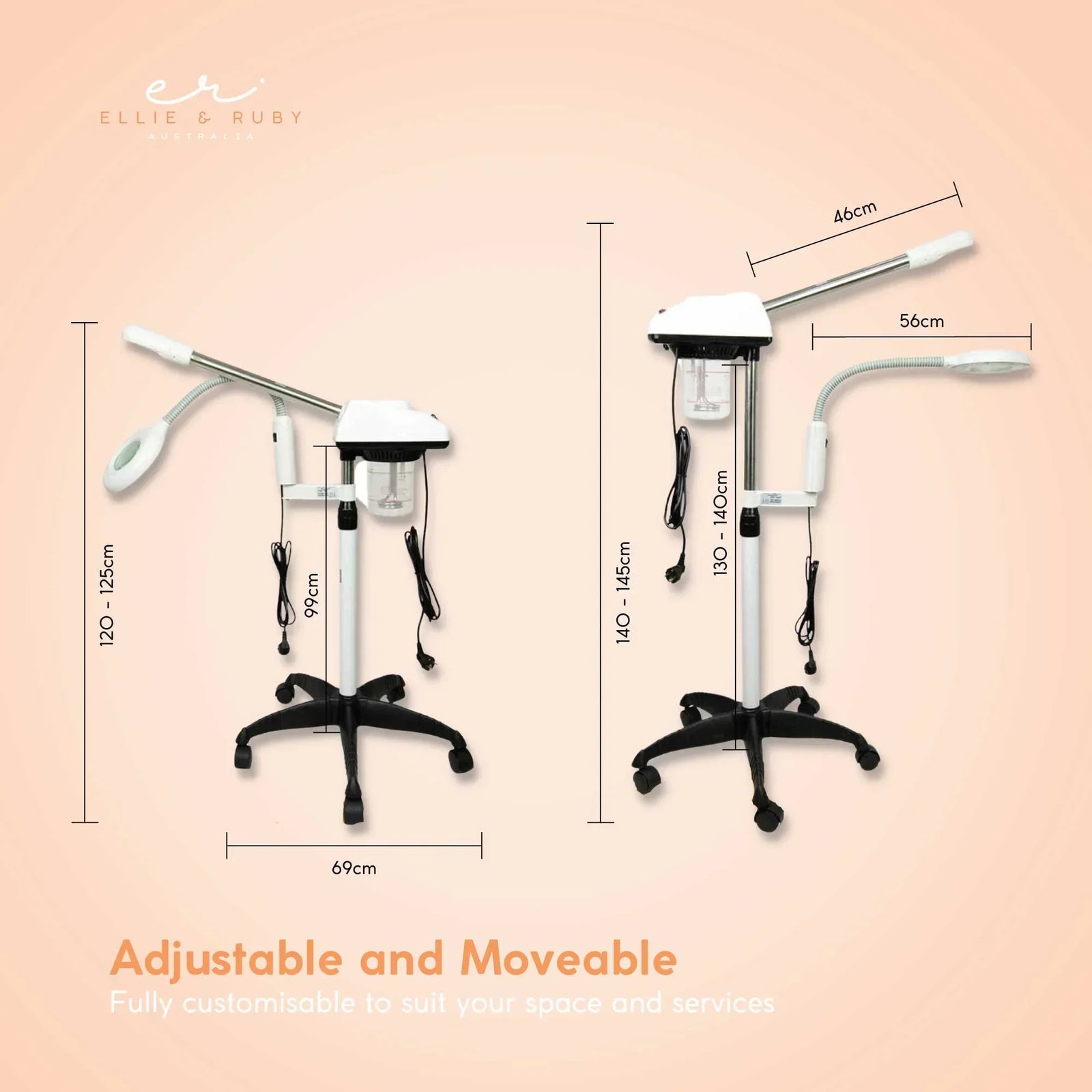 Facial Steamer Magnifying Lamp - 2in1 Professional Beauty Machine