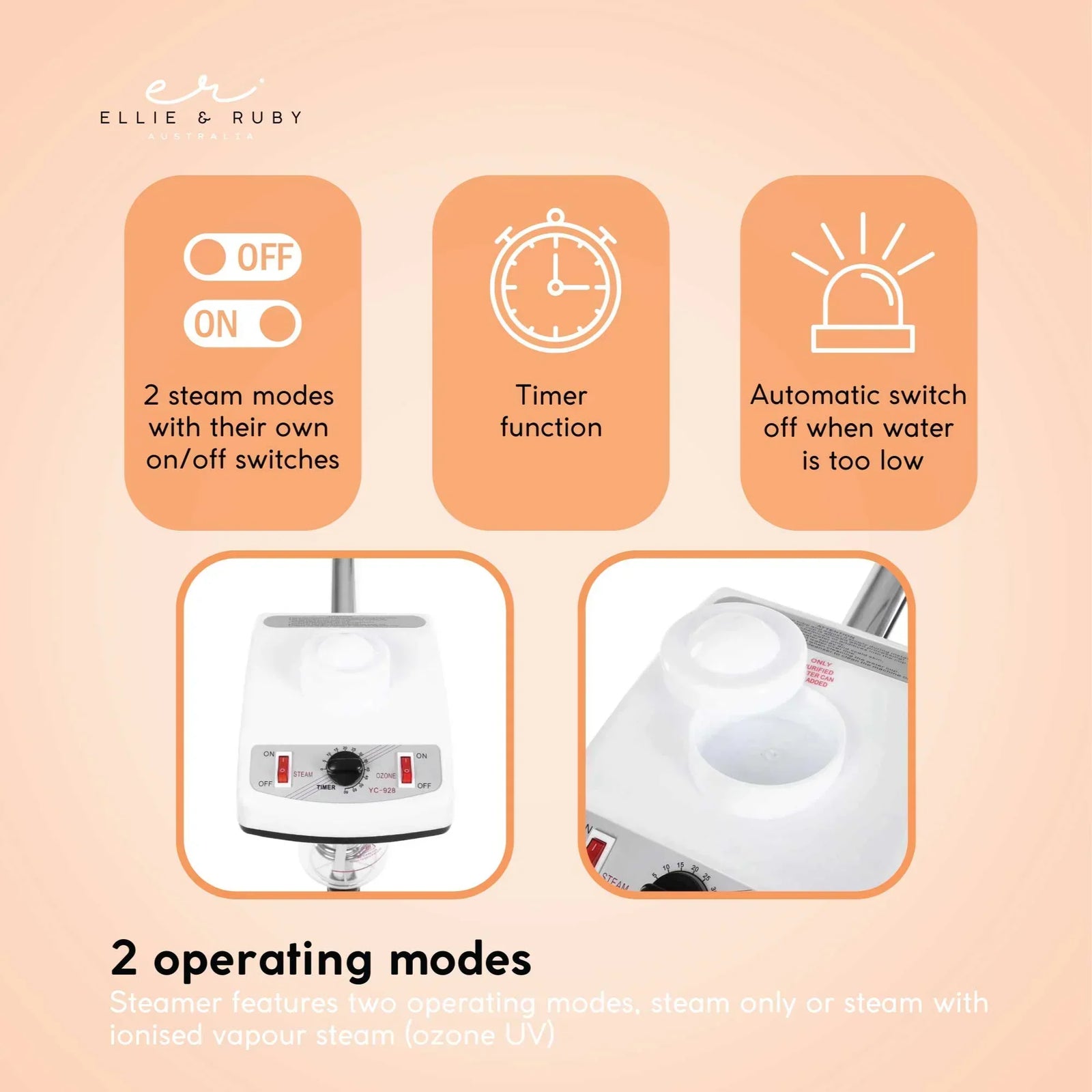 Facial Steamer Magnifying Lamp - 2in1 Professional Beauty Machine