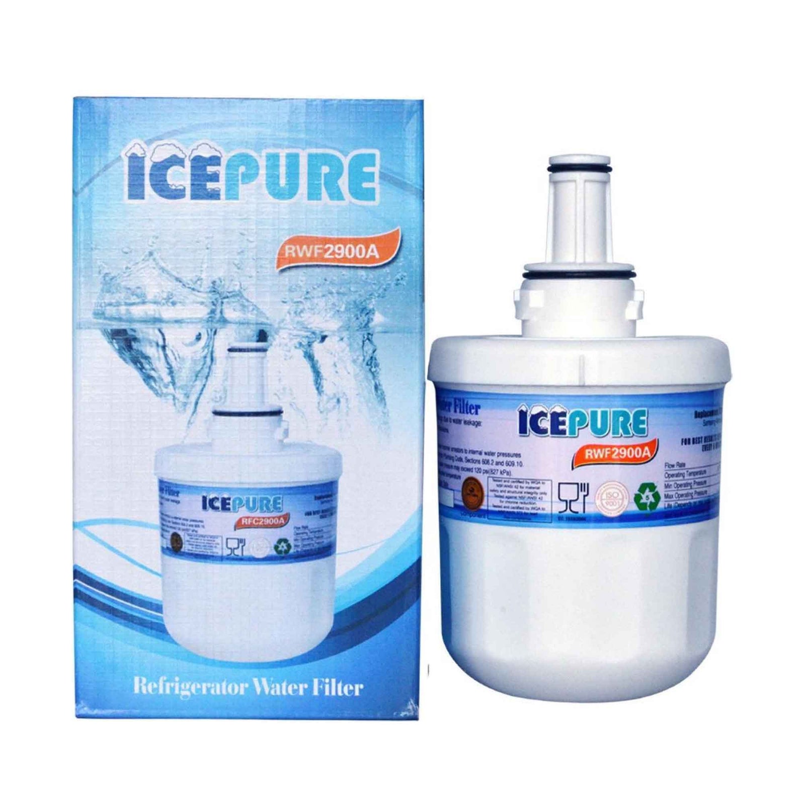 FRIDGE WATER FILTER RWF2900A RFC2900A 2 Steps For RFC1100A Icepure