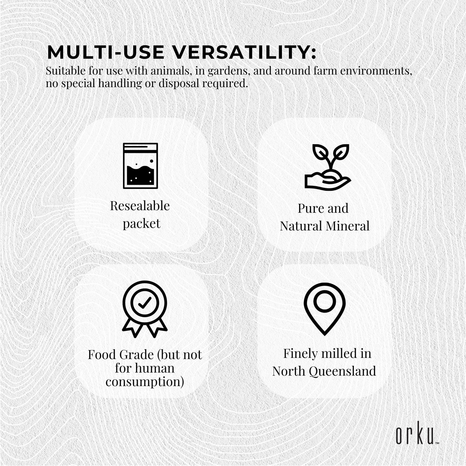 1Kg Fossil Shell Flour - Livestock Garden Pet Diatomaceous Earth