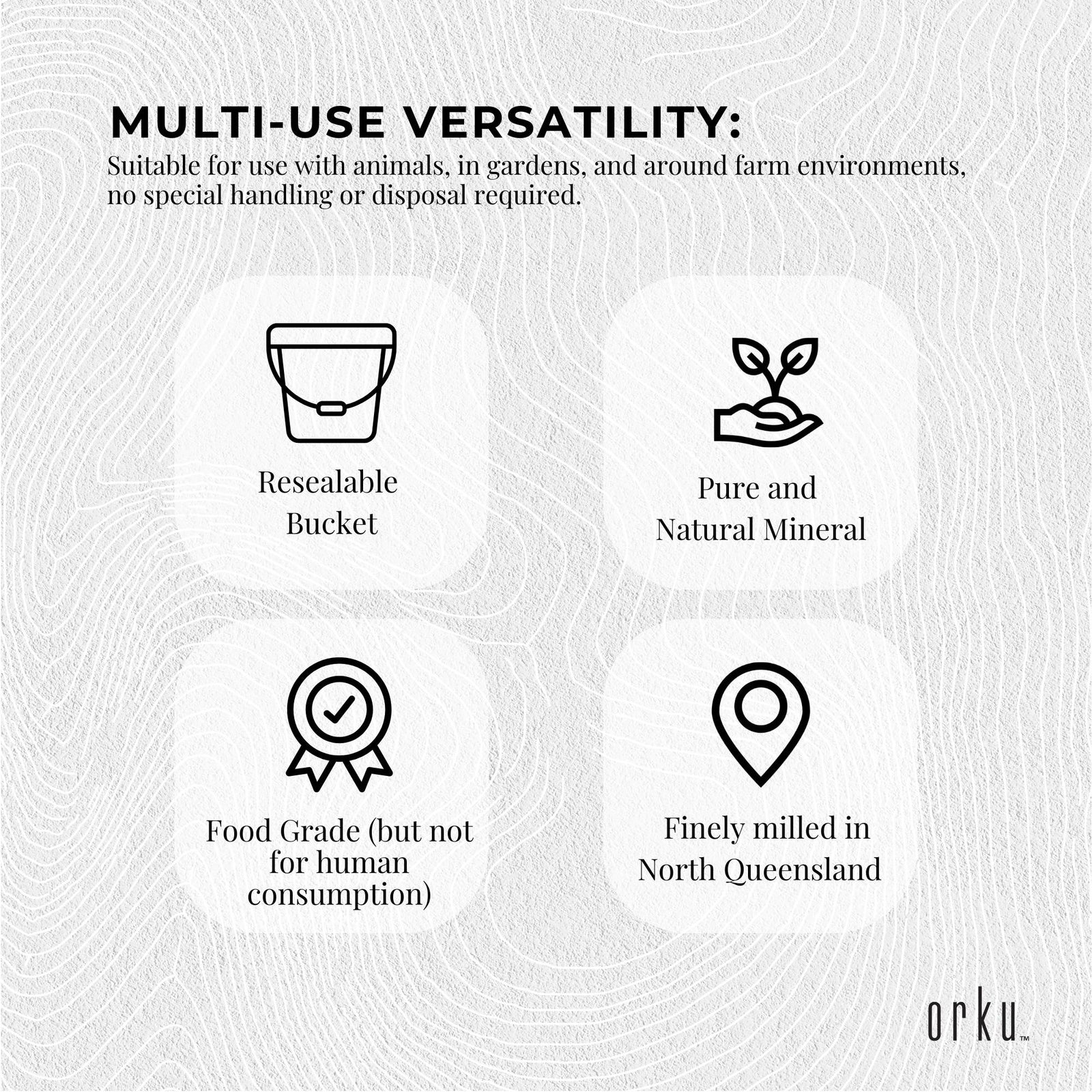 700g Fossil Shell Flour Tub - Livestock Garden Diatomaceous Earth