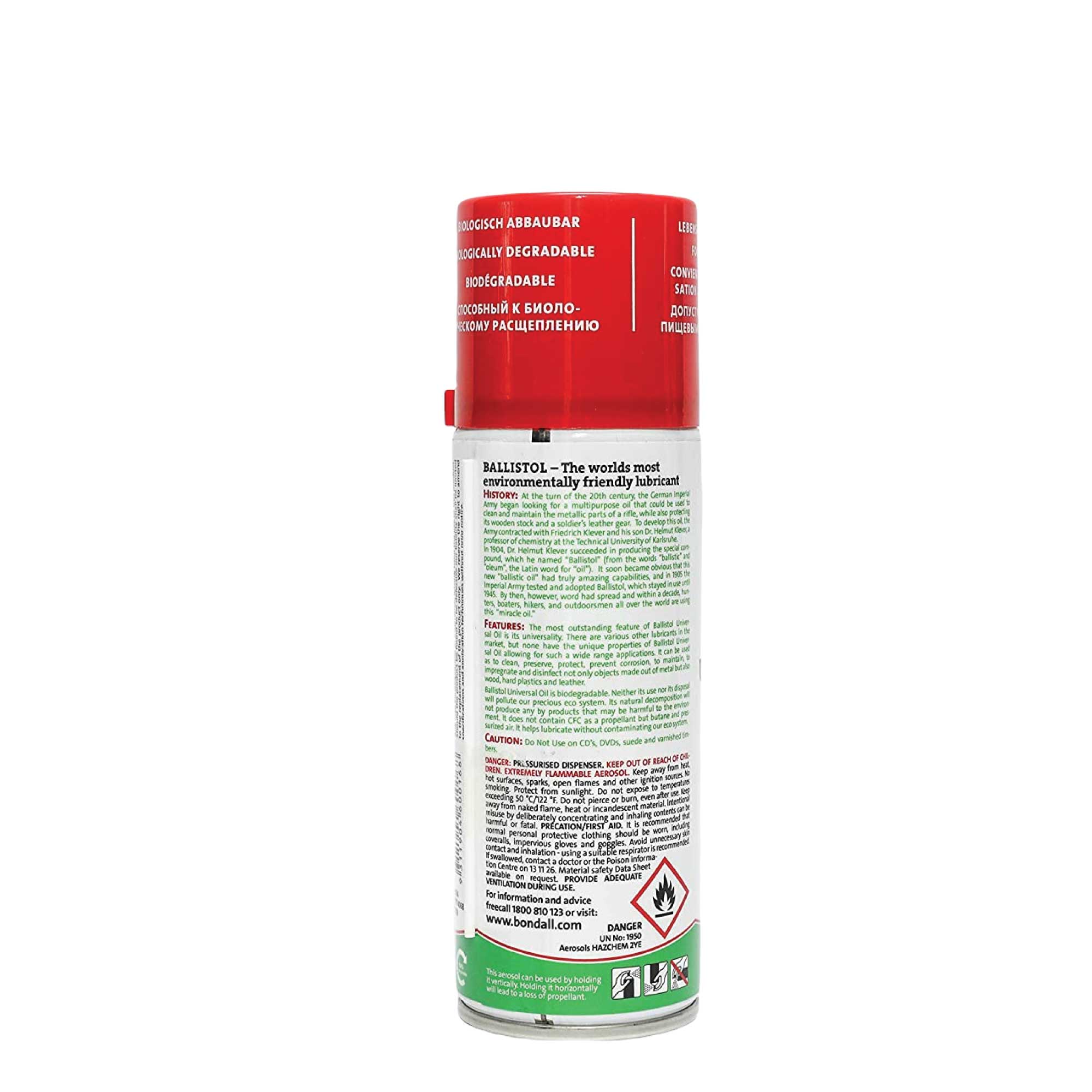 200ml Universal Oil Lubricant Spray Eco Biodegradable Cleaner