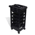 Ellie & Ruby 6 Tier Hairdressing Trolley Black 82x49x32cm Salon Rolling Cart