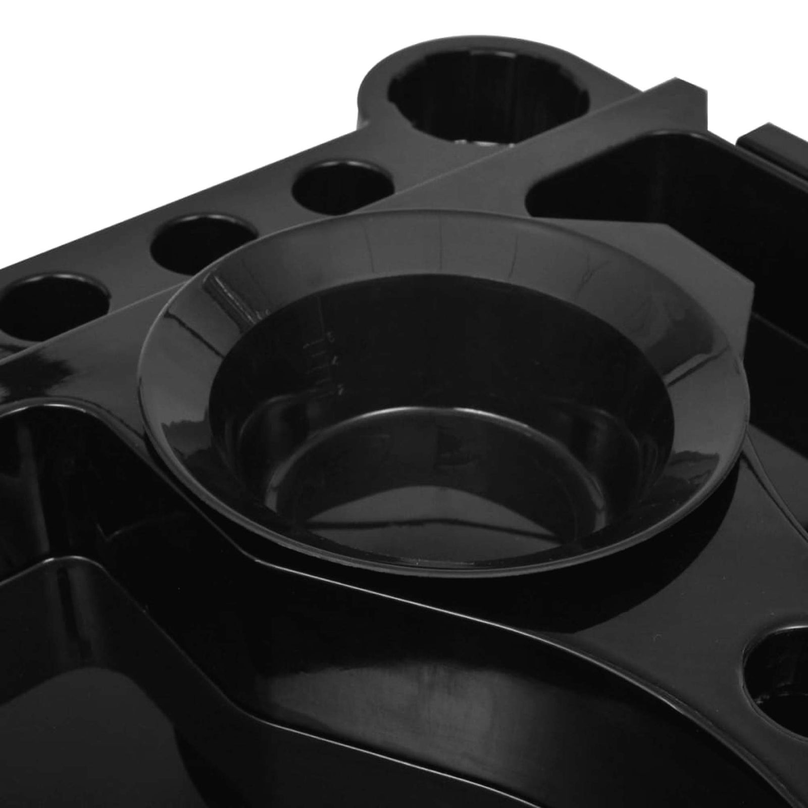 6 Tier Hairdressing Trolley Black 82x49x32cm Salon Rolling Cart