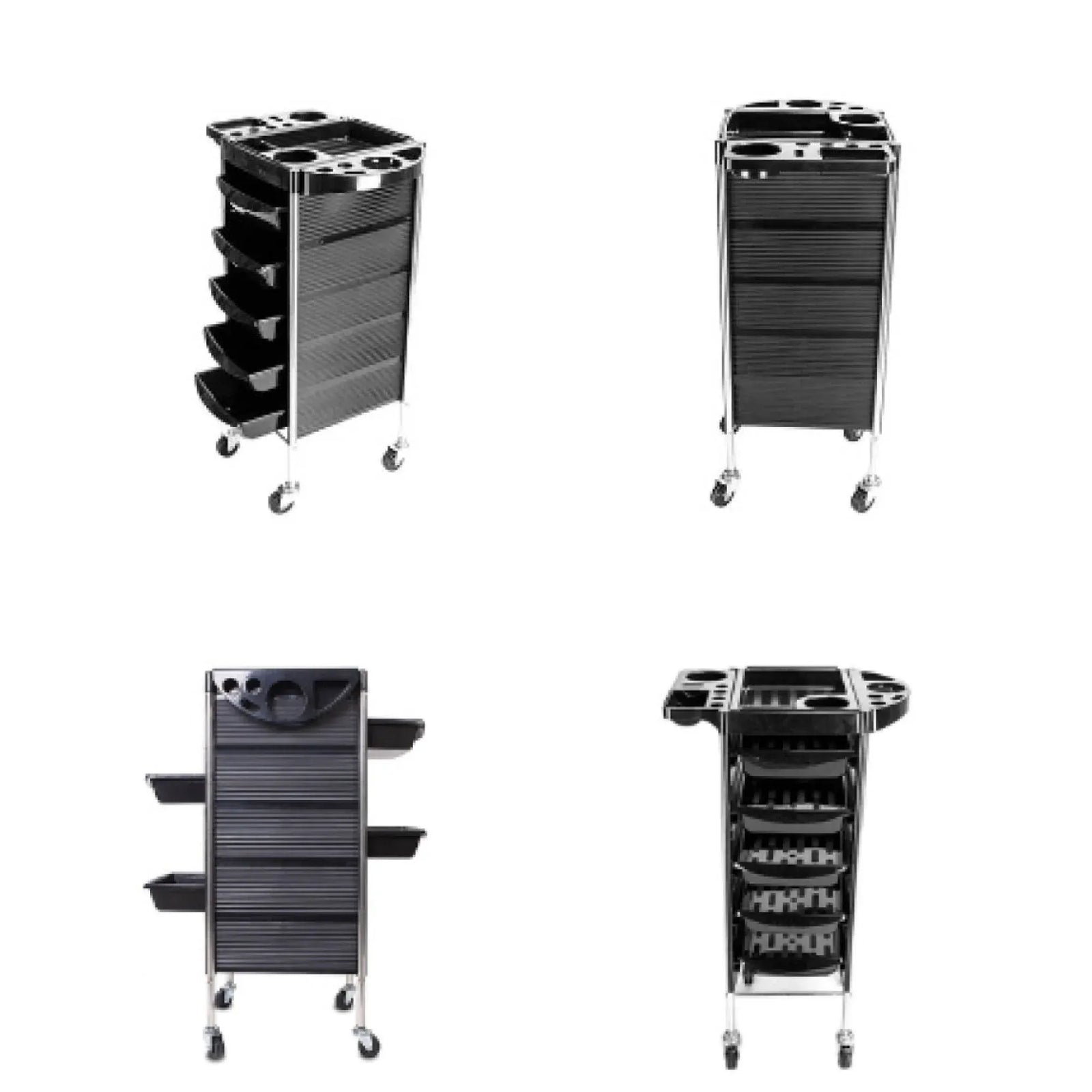 Ellie & Ruby Hairdressing Trolley 5 Drawer Hair Salon Beauty Rolling Cart