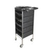 5 Drawer Hairdressing Trolley Black 90x30x36cm Hair Salon Beauty Rolling Cart