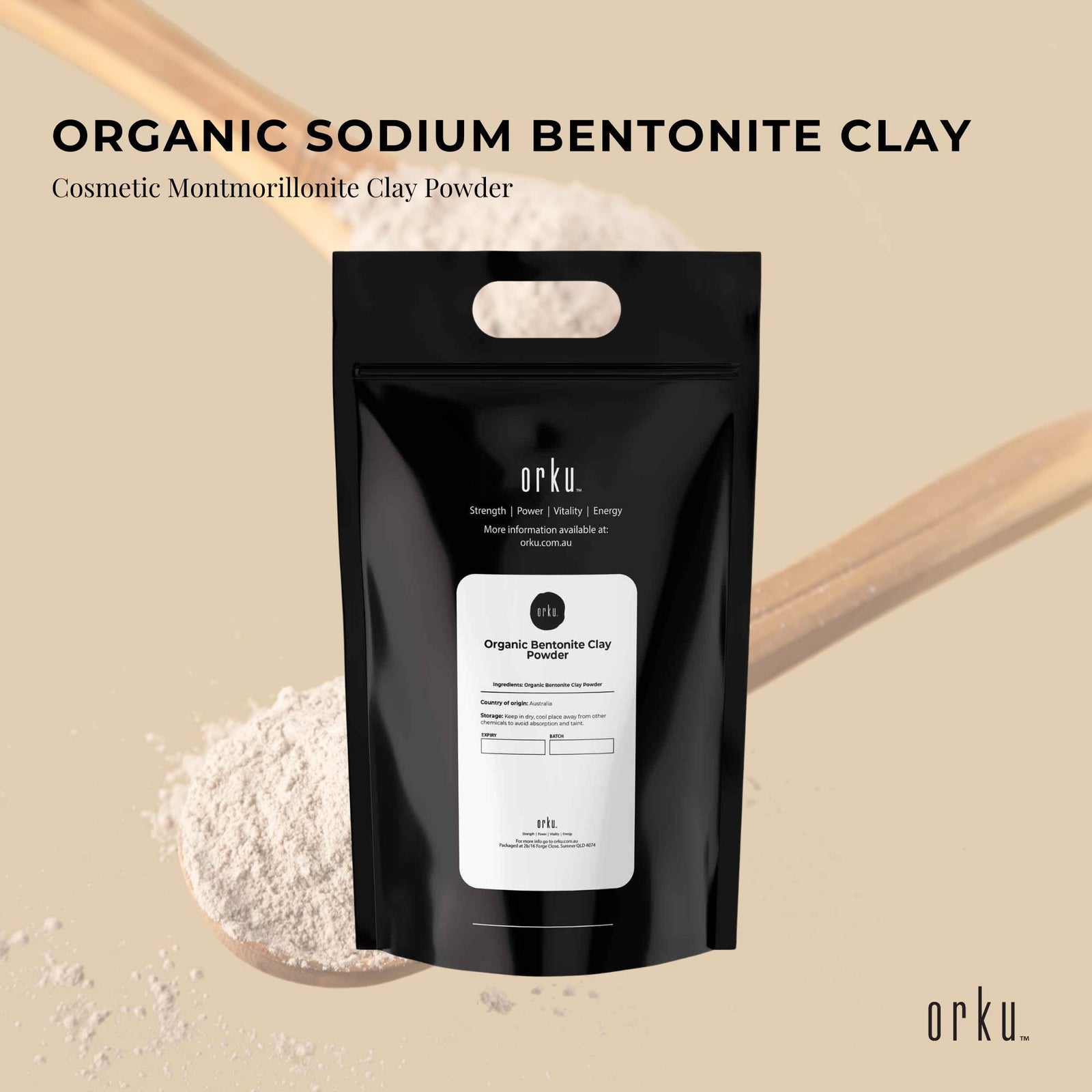5Kg Organic Sodium Bentonite Clay Powder - Cosmetic Montmorillonite
