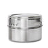 9 Magnetic Spice Jar Tins and Steel Rack - 150g Seasoning Storage Containers