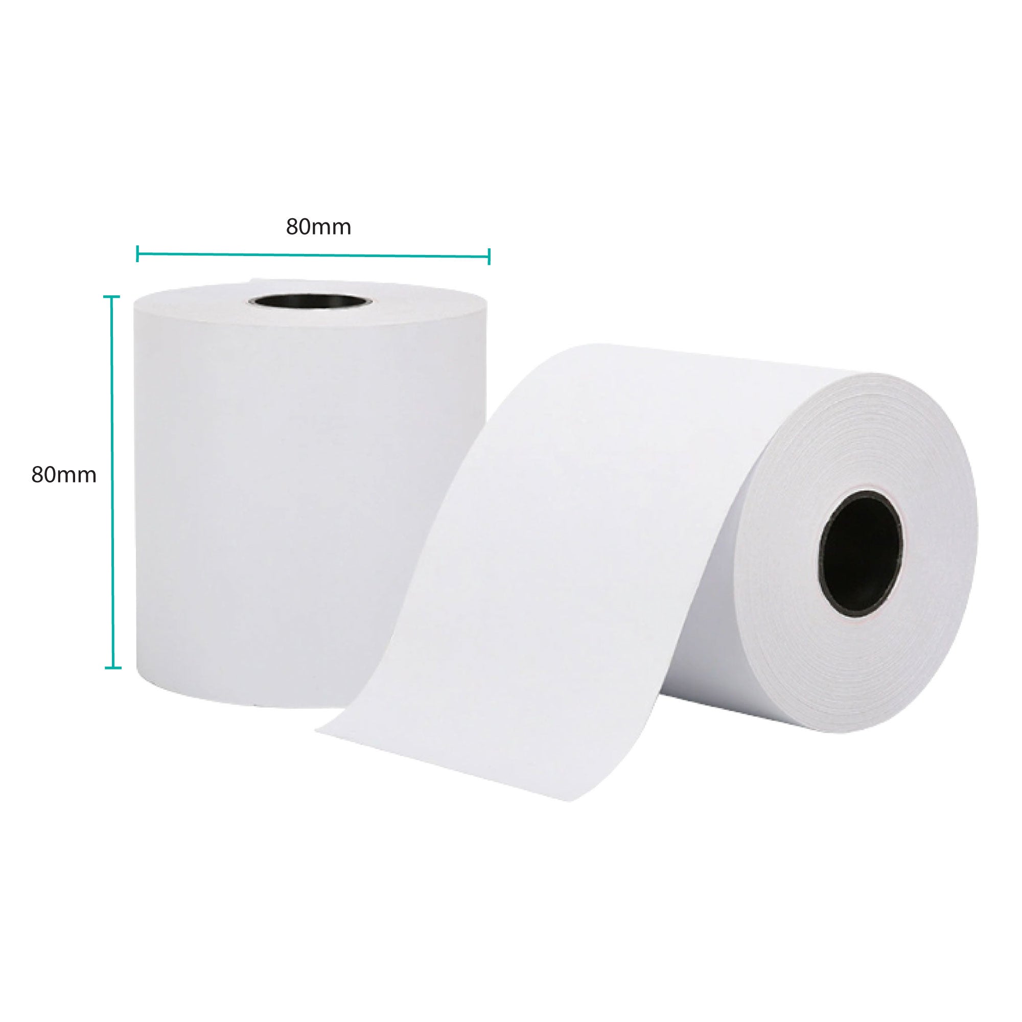 5x Thermal Paper Rolls 80x80mm -  47.5m Register EFTPOS POS Receipt Bulk