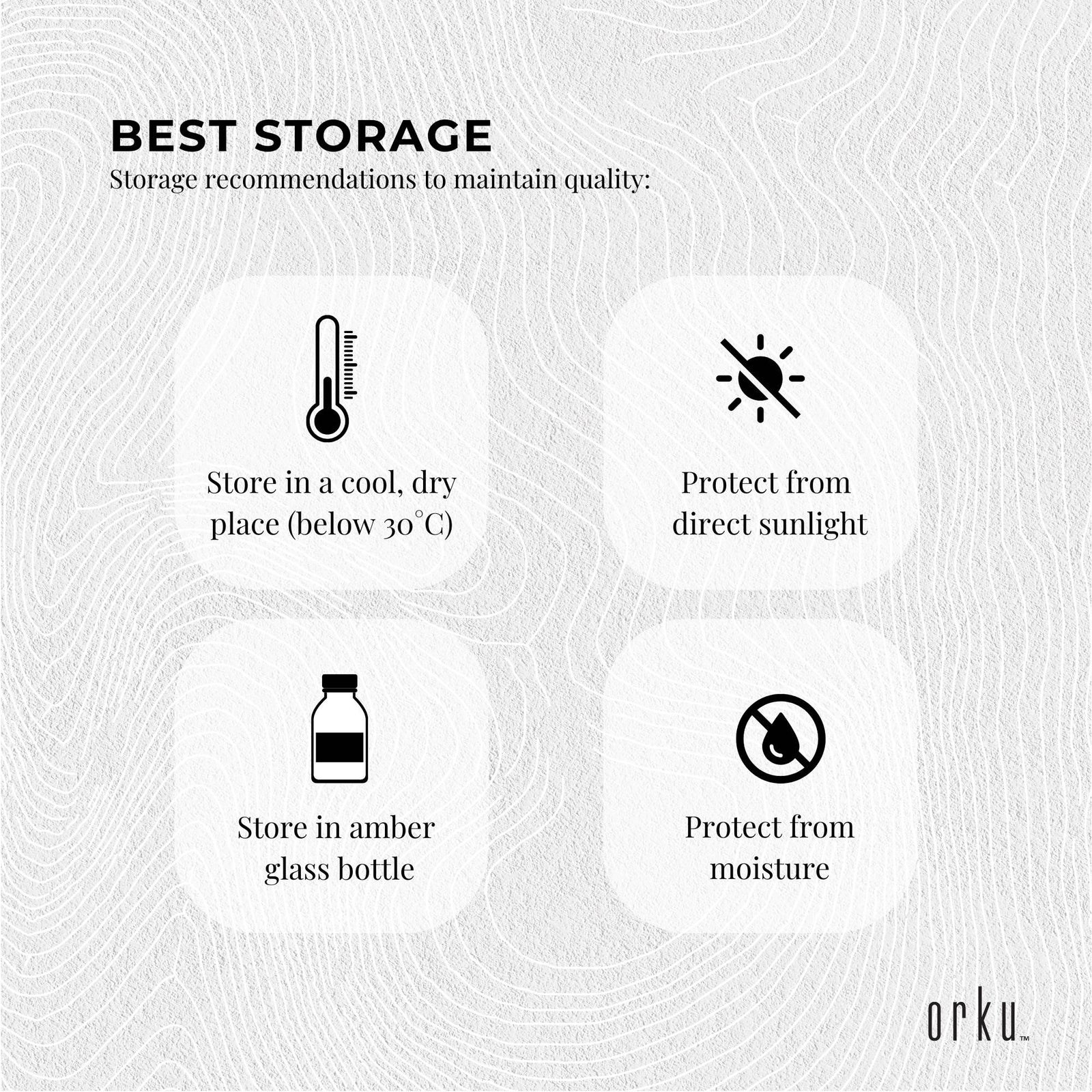 Orku 25ml Organic Castor Oil + Dropper - Hexane Free Cold Pressed