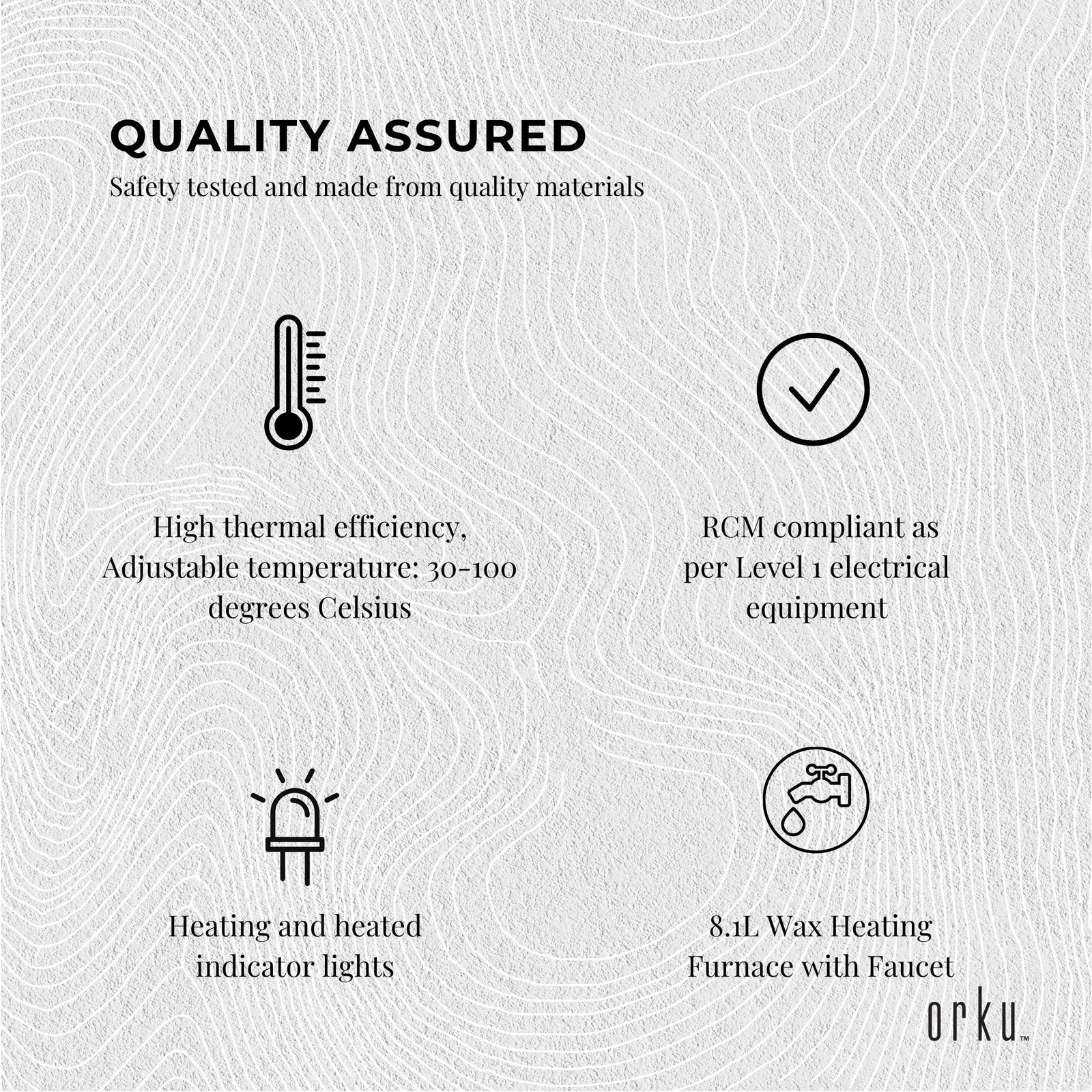 8L Candle Wax Heater With Core Heating Tap - Electric Warmer Melter Pot