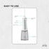 Orku Portable Oral Irrigator Flosser 350ml - Rechargeable Teeth Cleaner