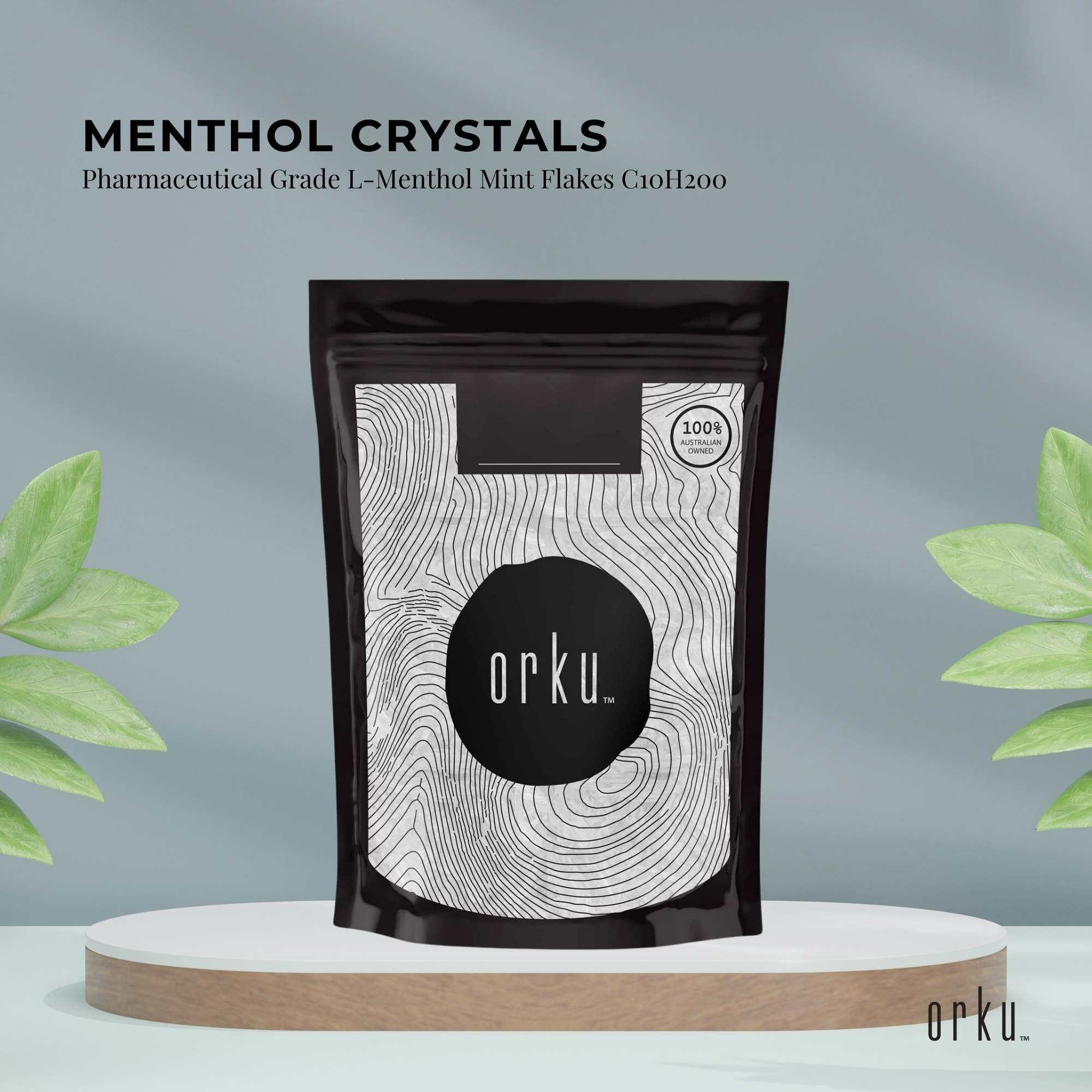 50g Menthol Crystals - Pharmaceutical Grade L-Menthol Mint Flakes C10H200