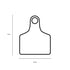 1-100 Cattle Number Ear Tag 6x7cm Set - Medium White Cow Sheep Livestock Label