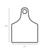 1-100 Cattle Number Ear Tags 7x10cm Set - XL White Cow Sheep Livestock Labels