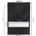 100 Resealable Mylar Stand Up Bags 36x25cm - Black Food Packaging Zip Pouch