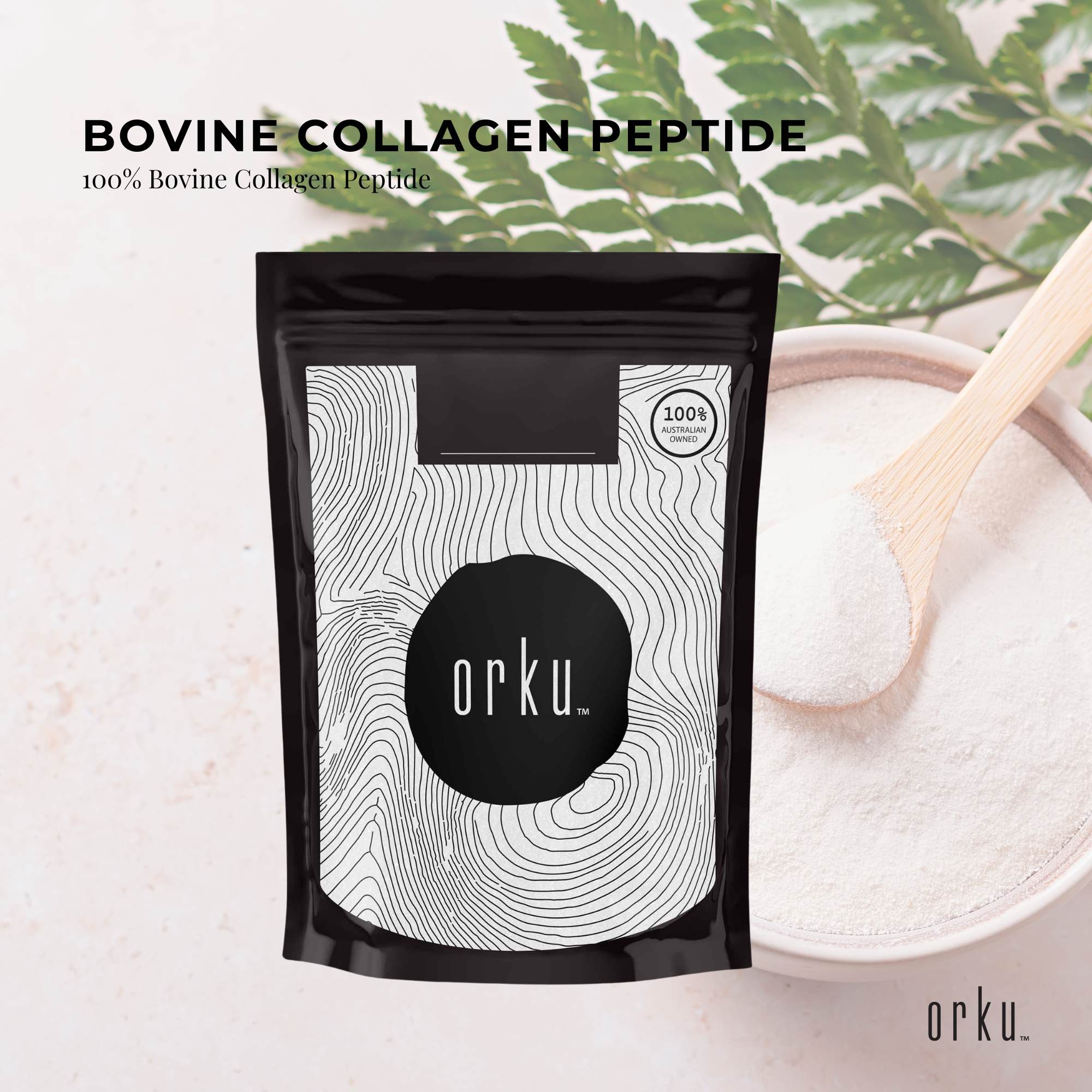 400g Collagen Powder - Bovine Hydrolysate Protein Peptide Supplement Unflavoured