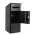 Parcel Delivery Drop Box Mailbox - Secure Home Package Locker 38x38x90cm Black