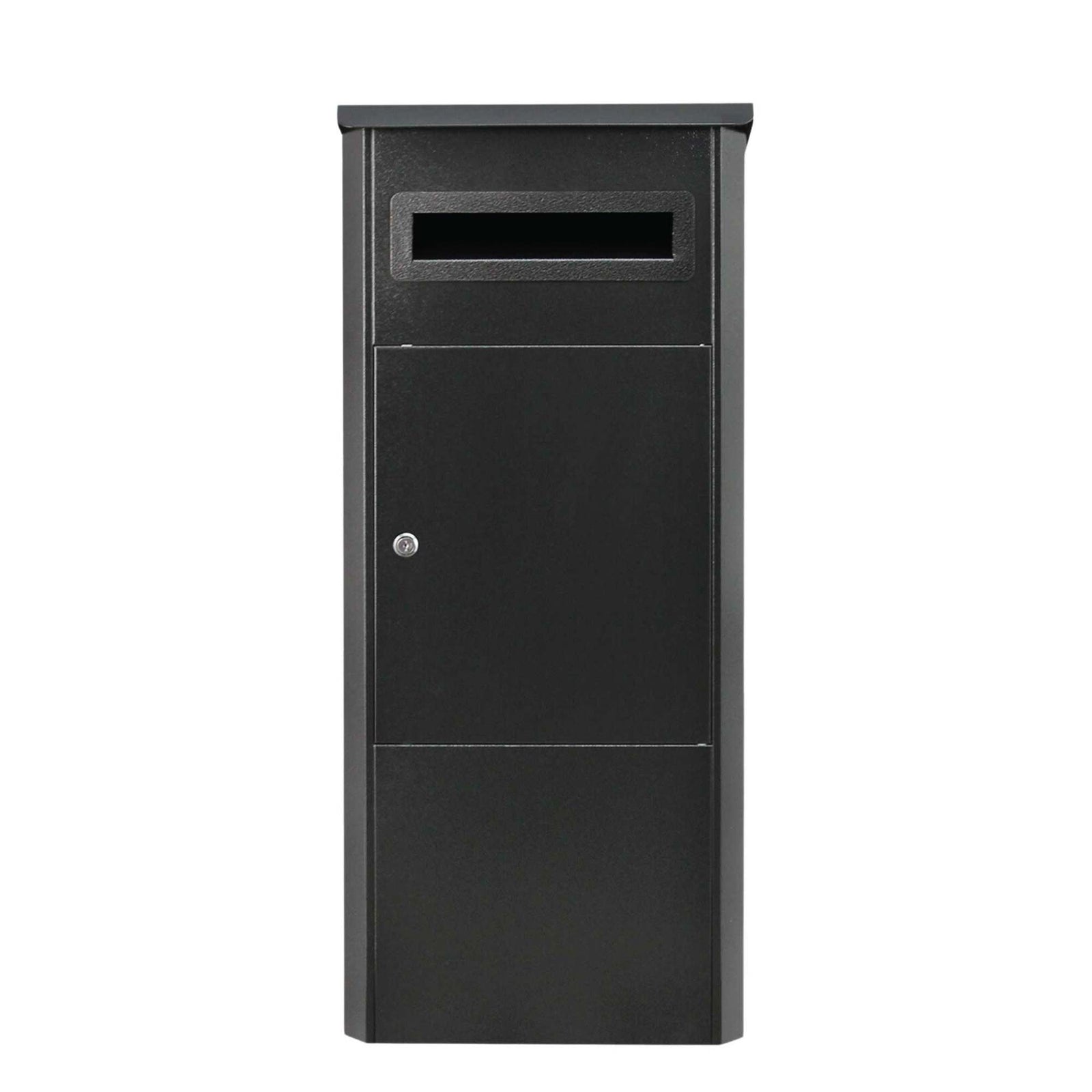 Parcel Delivery Drop Box Mailbox - Secure Home Package Locker 38x38x90cm Black