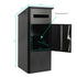 Parcel Delivery Drop Box Mailbox - Secure Home Package Locker 38x38x90cm Black