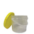 Bulk 100 x 0.8L Honey Bucket with Lid - 1Kg Clear Tamper Proof Plastic Tub