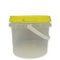 Bulk 10 x 0.8L Honey Bucket with Lid - 1Kg Clear Tamper Proof Plastic Tub