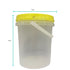 Bulk 10 x 1.2L Honey Bucket with Lid - 1.5Kg Clear Tamper Proof Plastic Tub