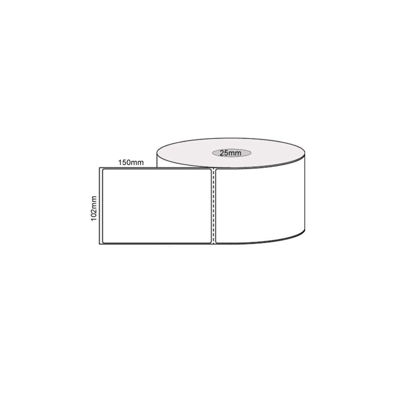 18 Rolls x 400 Label Stickers 102x150mm - Direct Thermal White Shipping Labels
