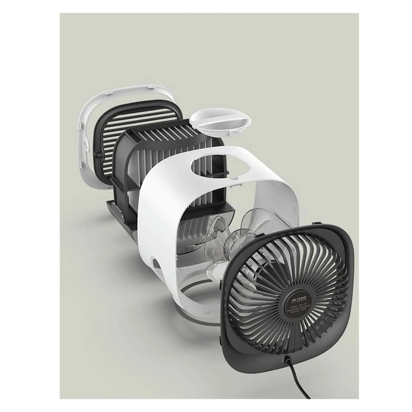 Orku USB Mini Evaporative Air Cooler Fan White - 300 Ml Water Tank