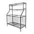 Social Hike Sports Equipment Storage Organiser Trolley on Wheels for Garage