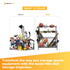 Social Hike Storage Organiser Trolley on Wheels - Garage Sports Equipment Basket