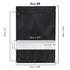 100 Resealable Stand Up Bags 21x17cm - Black Food Packaging Zip Pouch