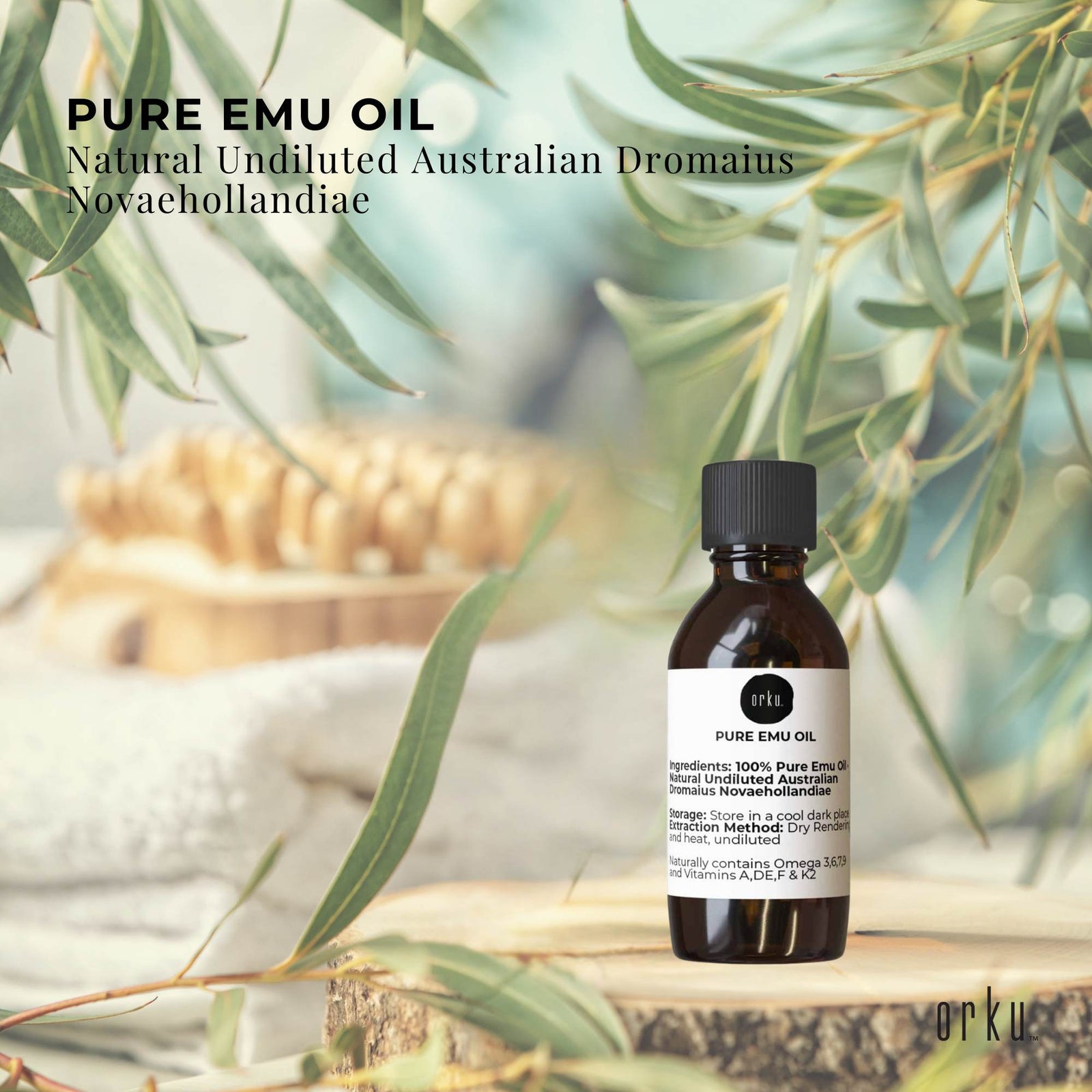 10ml Pure Emu Oil - Natural Undiluted Australian Dromaius Novaehollandiae