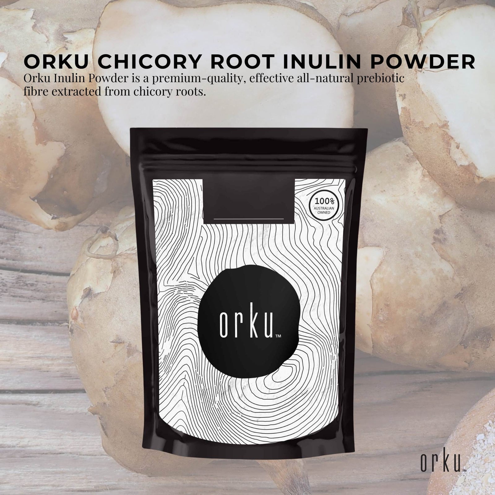 100g Chicory Root Inulin Powder - Unflavoured Natural Prebiotic Fibre