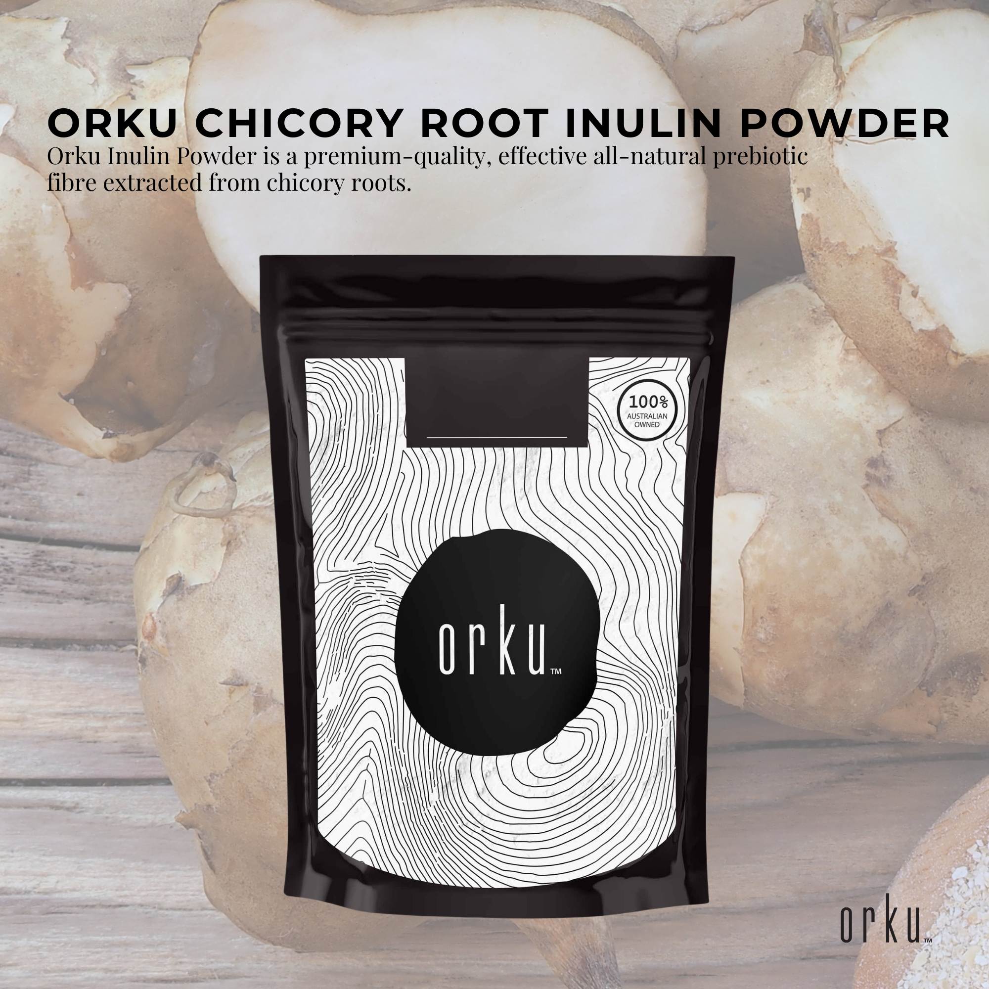 100g Chicory Root Inulin Powder - Unflavoured Natural Prebiotic Fibre