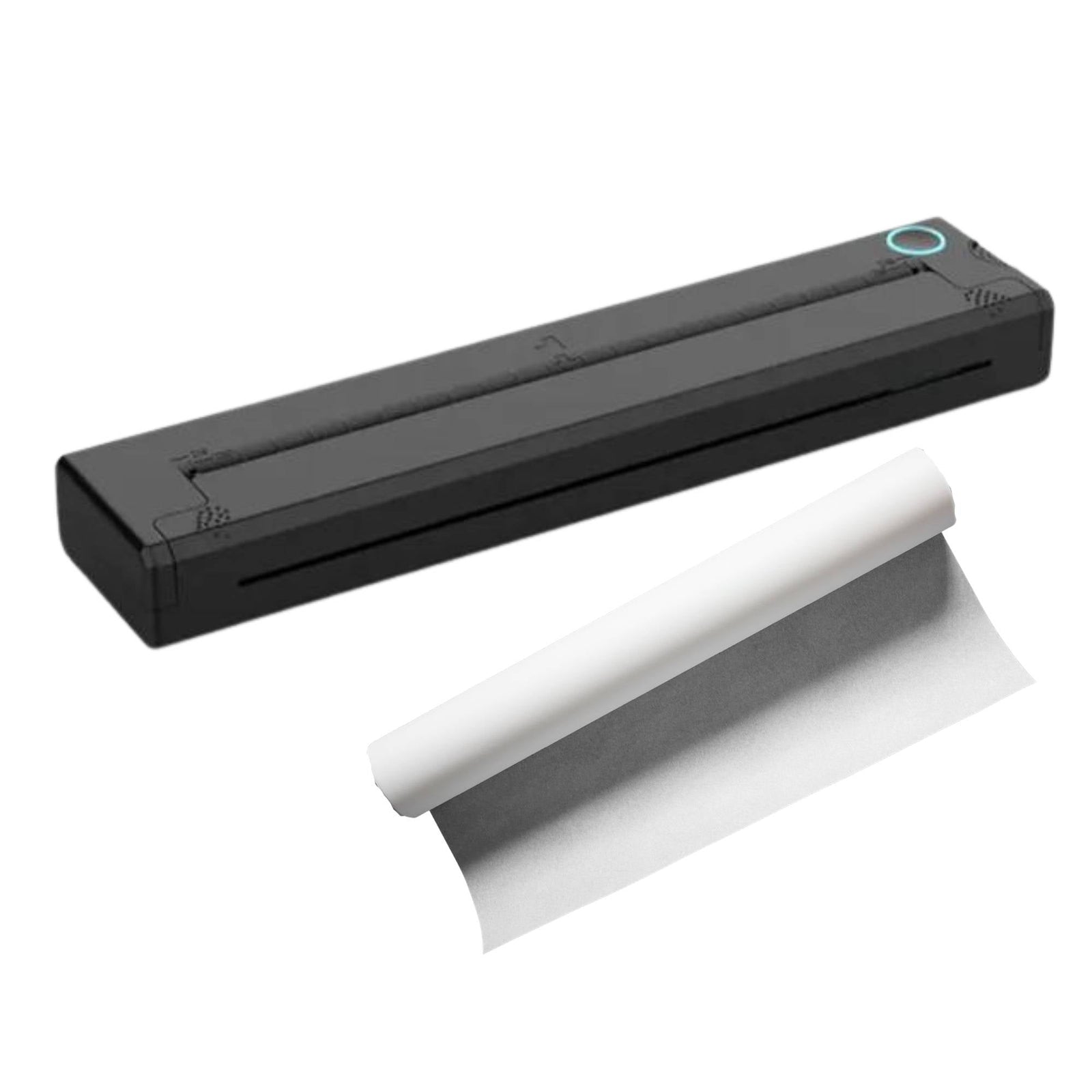 Portable A4 Thermal Printer Black + Paper Kit - Wireless and Inkless