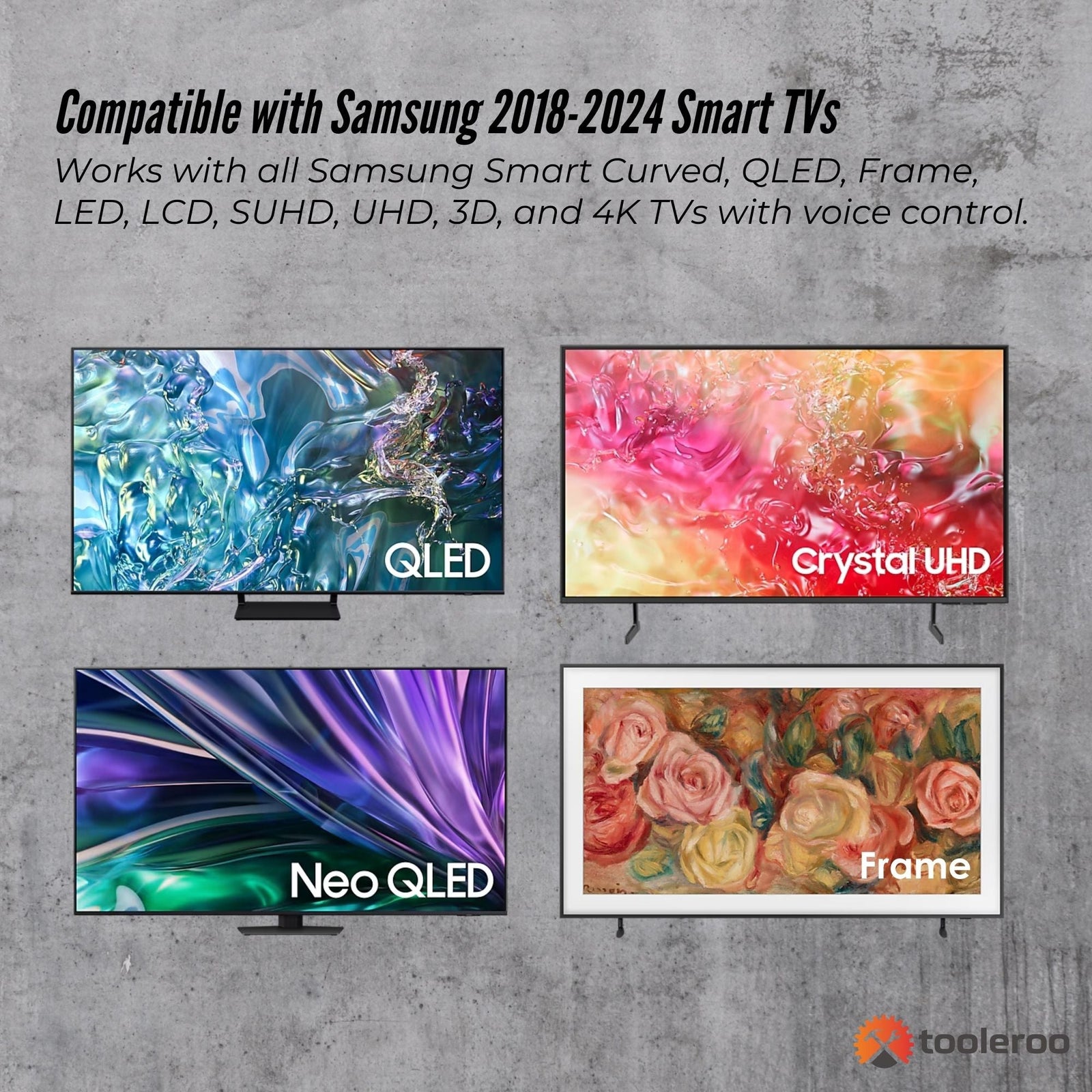 Smart TV Remote Control Replacement For Samsung Voice URC01910F