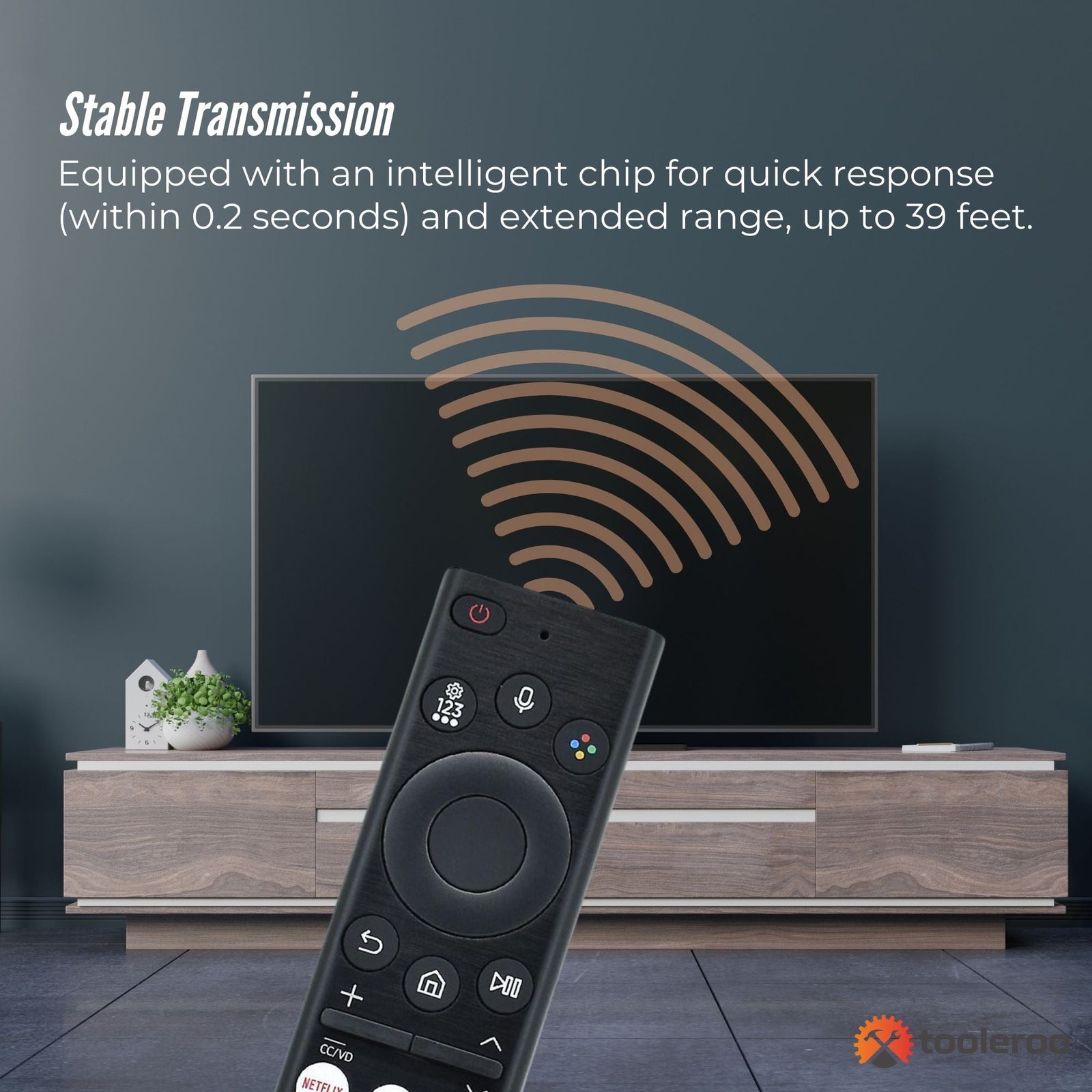 Smart TV Remote Control Replacement For Samsung Voice URC01910F