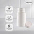 10x Tablet Bottles 90ml + 38mm TamperTel Child Resistant Cap - Round