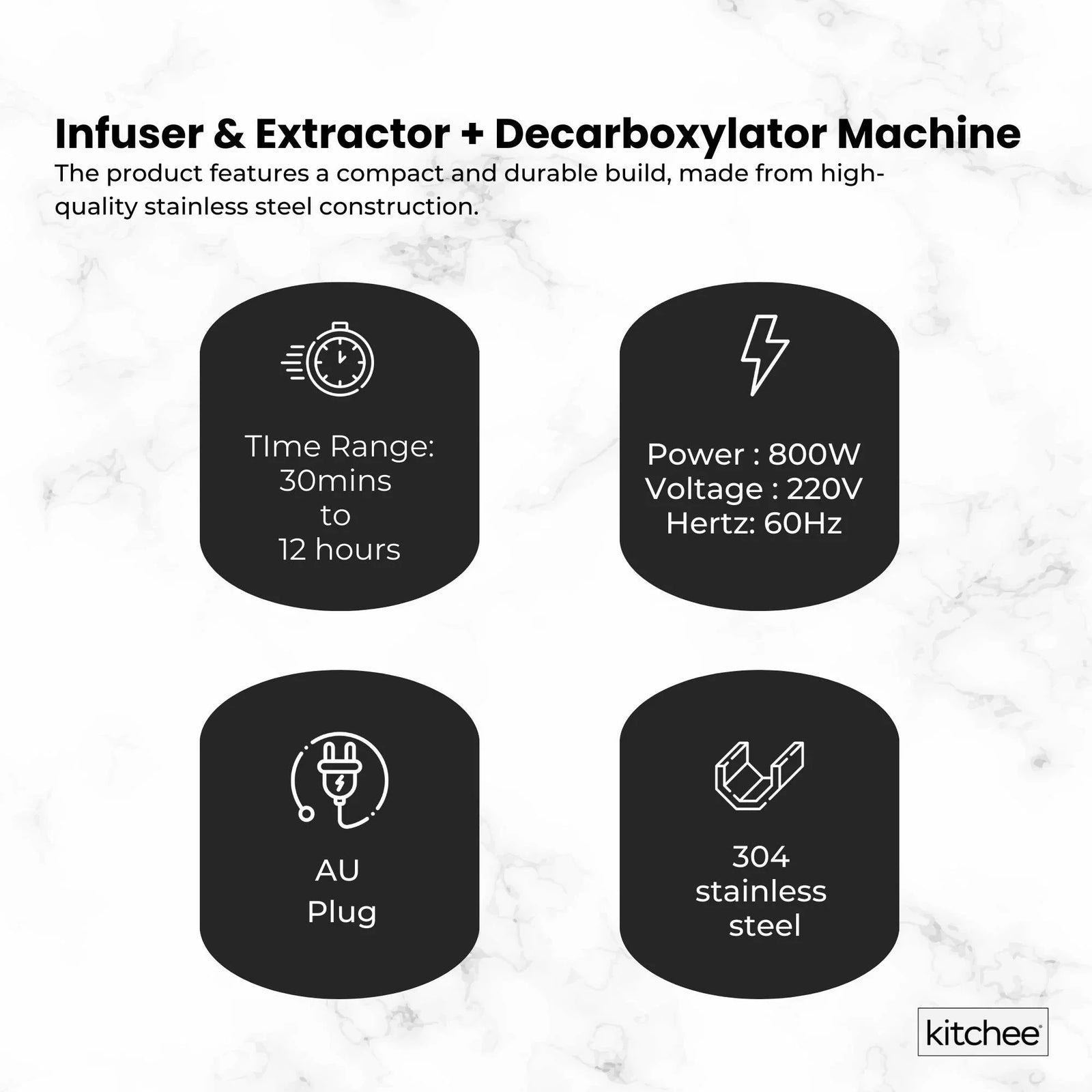 Electric Butter Oil Herbal Infuser & Extractor + Decarboxylator Machine