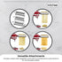 Kitchee Pasta Noodle Maker Roller Cutter Attachments - Compatible with KitchenAid Mixer