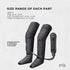 Air Compression Leg Knee Foot Massager with Heat - Relaxation Recovery