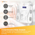 Bluetooth Smart Body Fat Scale White - Digital BMI Weight USB Recharge with App