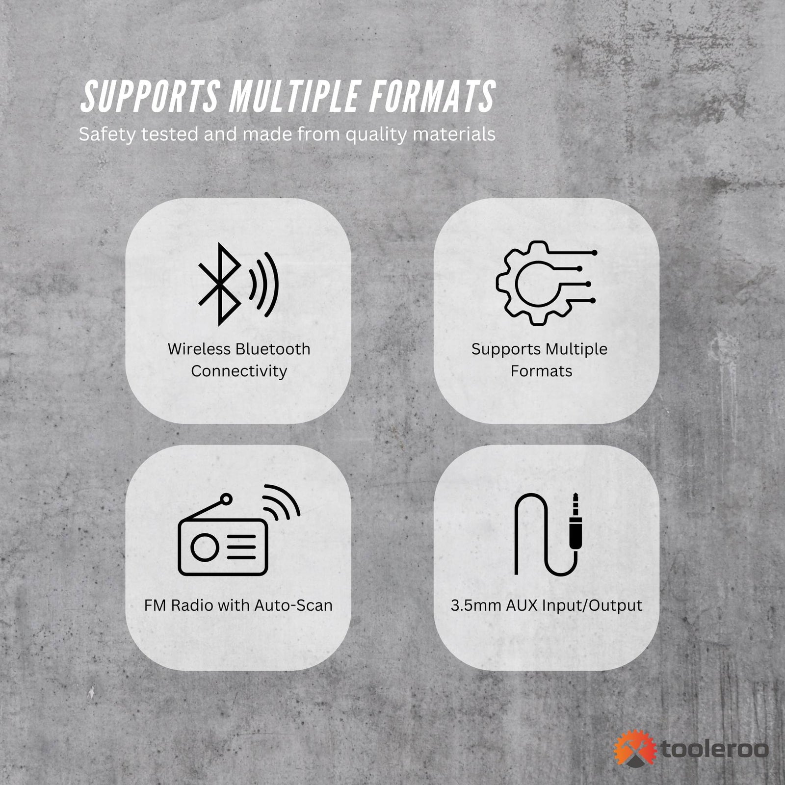 Wall Mountable CD Player Speaker - Bluetooth HiFi FM Radio White