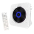 USB Rechargeable Desktop CD Player Speaker – Bluetooth Portable White