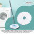 Kitchee Microfibre Mop Head Replacement for Kitchee Spin Mop - White Round