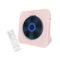USB Rechargeable Desktop CD Player Speaker – Bluetooth Portable Pink