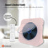 USB Rechargeable Desktop CD Player Speaker – Bluetooth Portable Pink