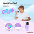 Mini Karaoke Machine - 2x Wireless Microphones Portable Bluetooth Speaker Purple